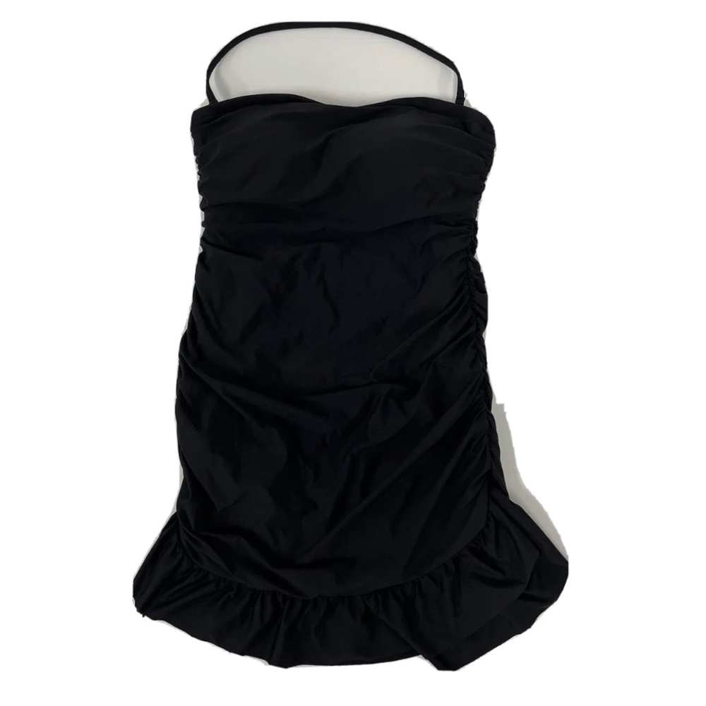 J Crew One Piece Swimsuit Black Womens 6 NWT